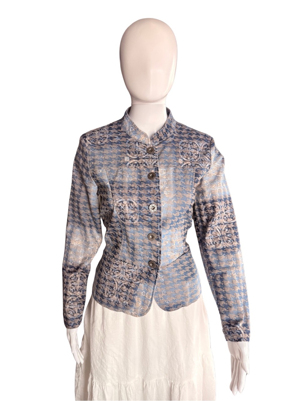 Vintage Y2K Analogy Blue Medieval Revival Jacket